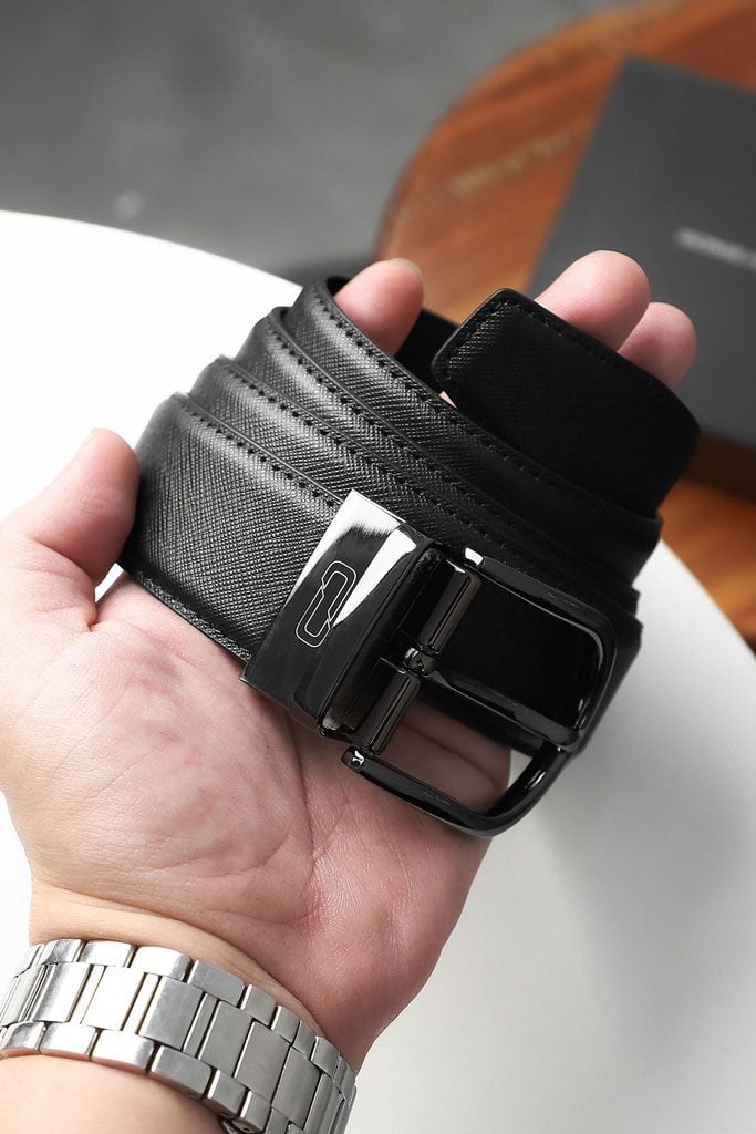 Thắt Lưng Buckle Horseshoe Black