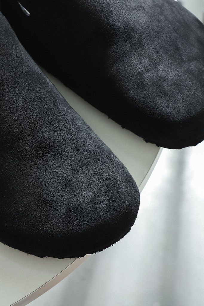 Dép Suede Clogs Mules Ankle Strap