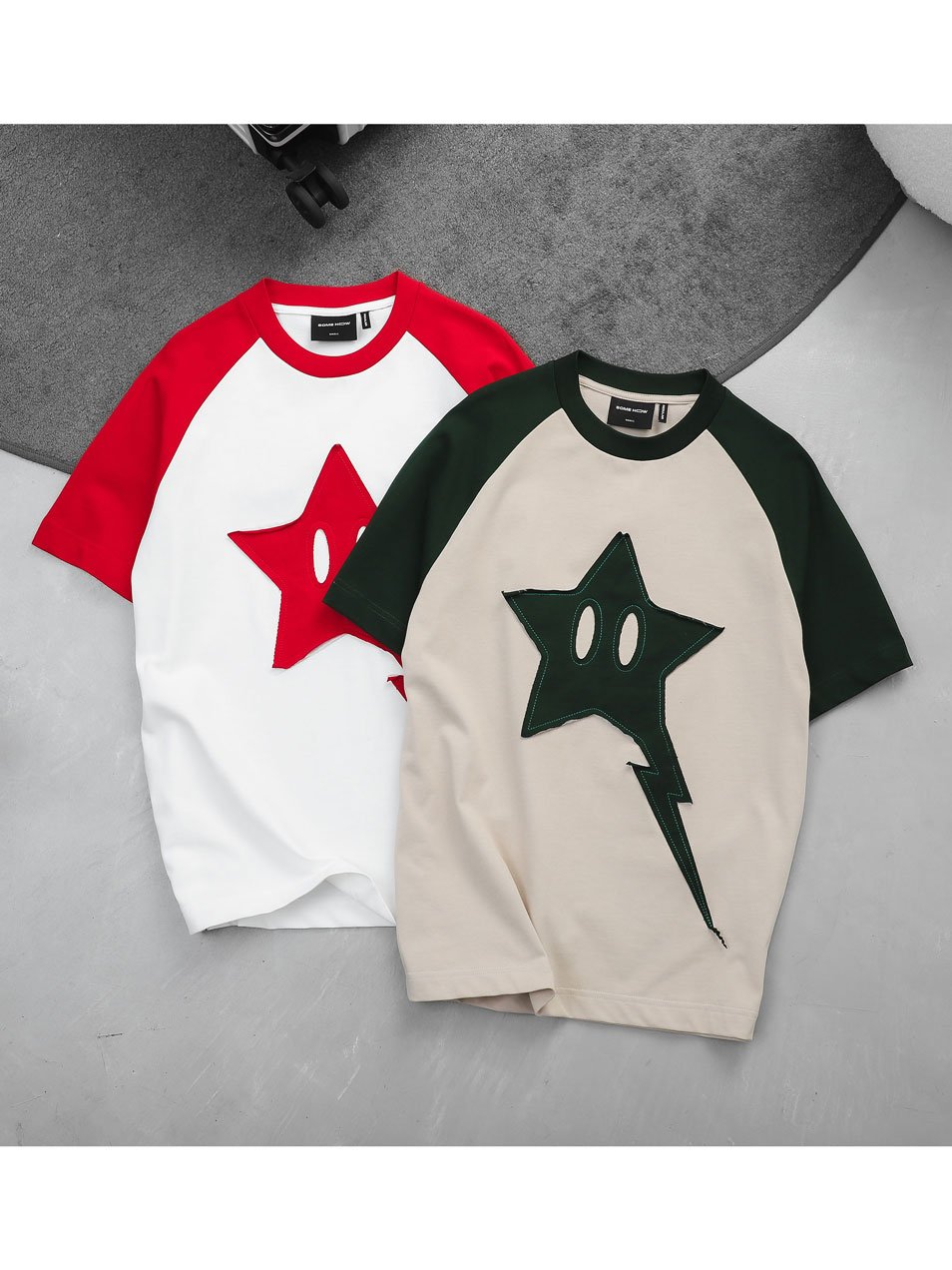 Áo Thun Raglan The Star Red Green Holi