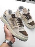 Giày Brown Cream Pattern