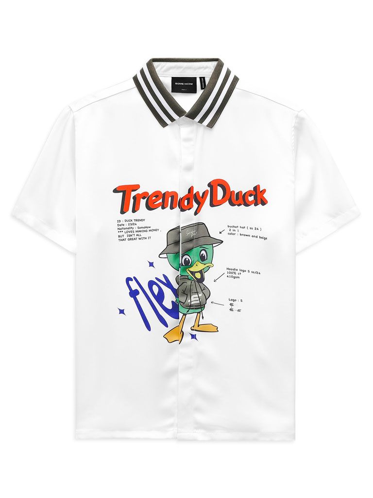 Áo Sơ Mi Flexing Trendy Duck