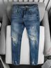 Quần Jean Skinny Rip Blue