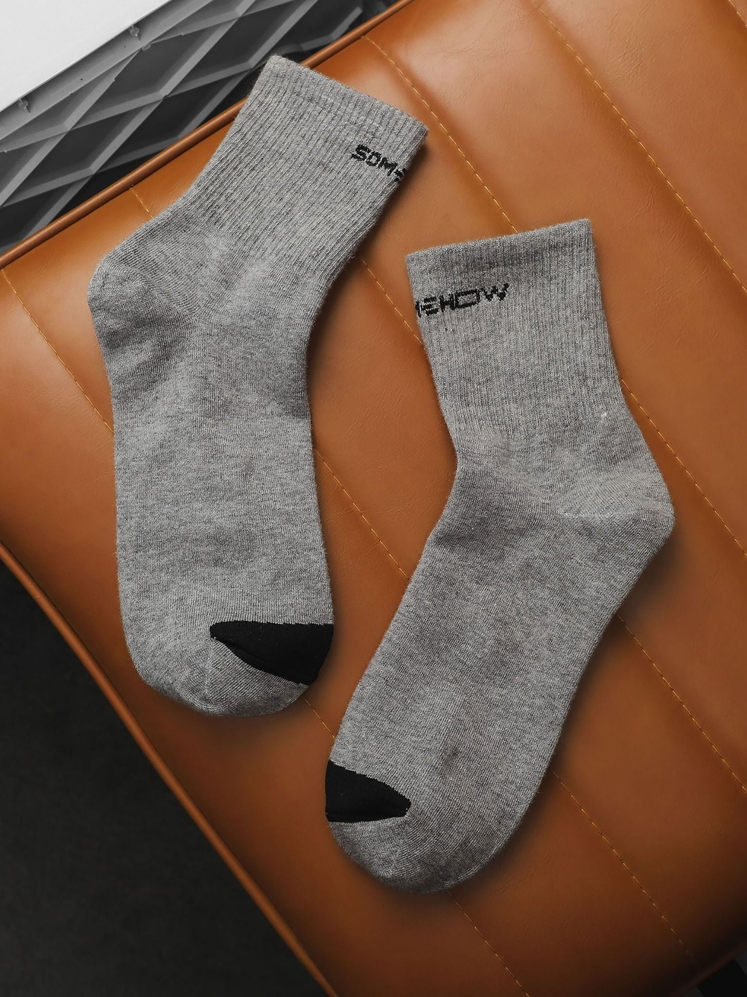 Vớ Medium Black White Gray