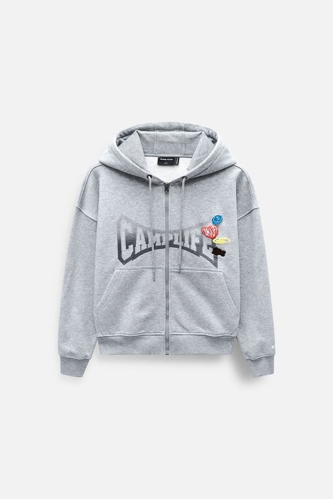  Áo Khoác Hoodie Gray Camplife 