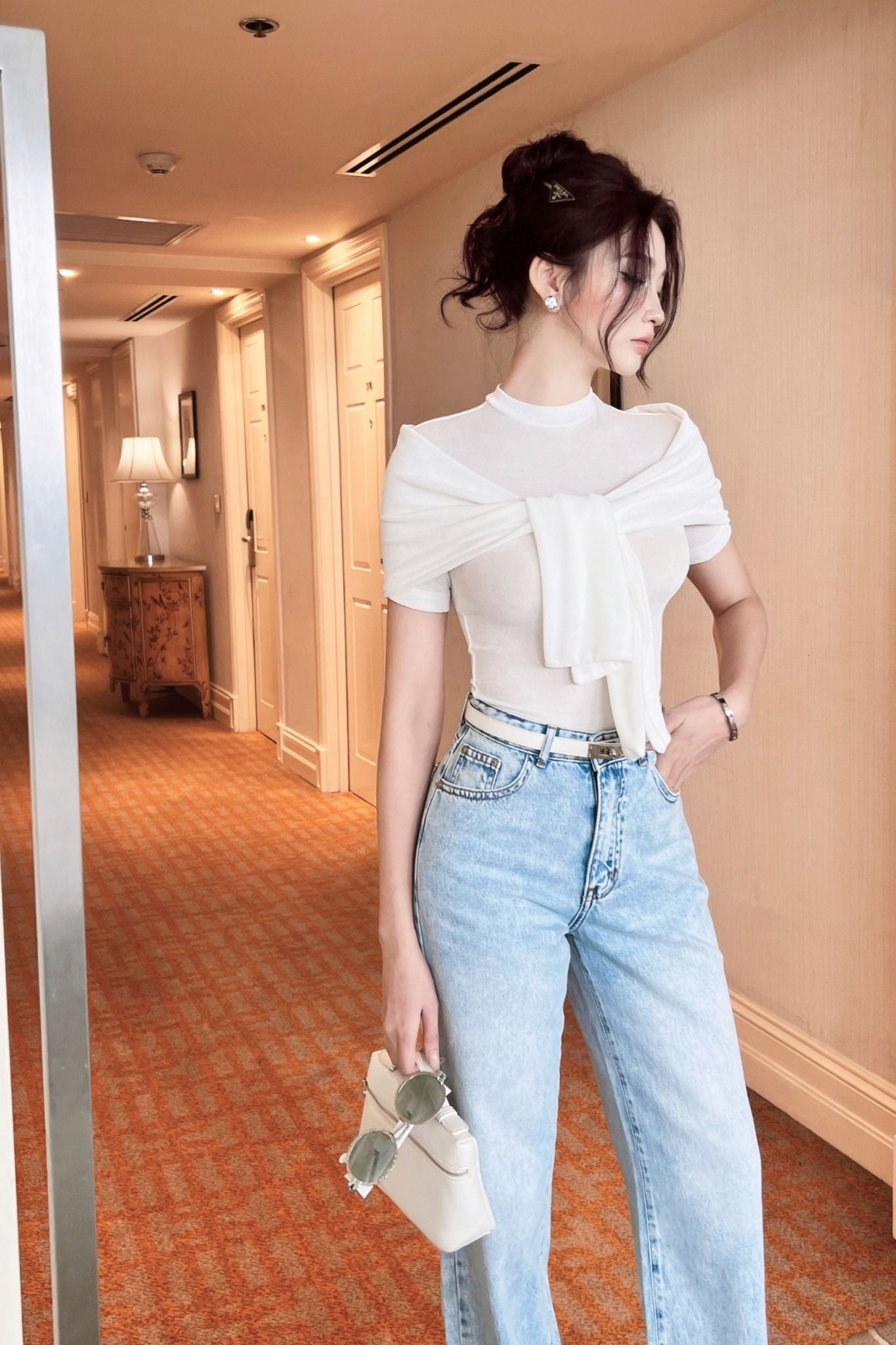 Áo Thun Voluminous Layers