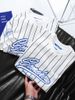 Áo Thun Baseball Stripes Blue White