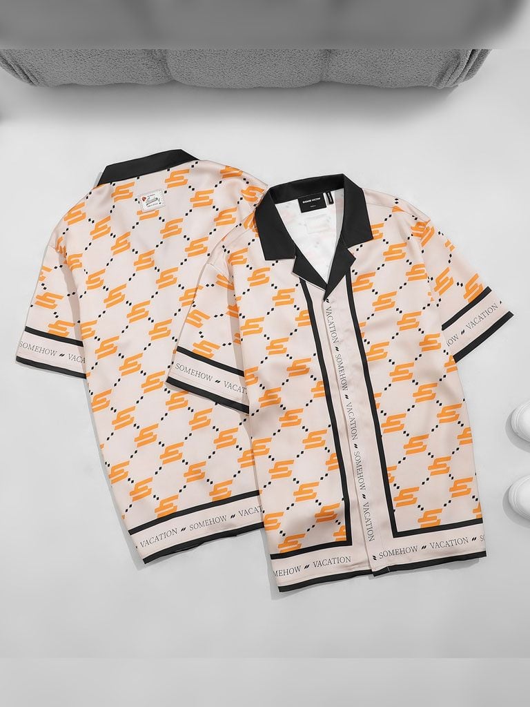 Áo Sơ Mi Orange Mark On Beige