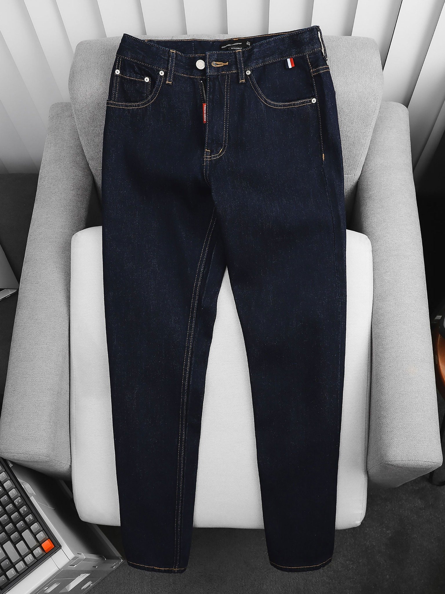 Quần Jean Straight Red Minidetails Indigo Col