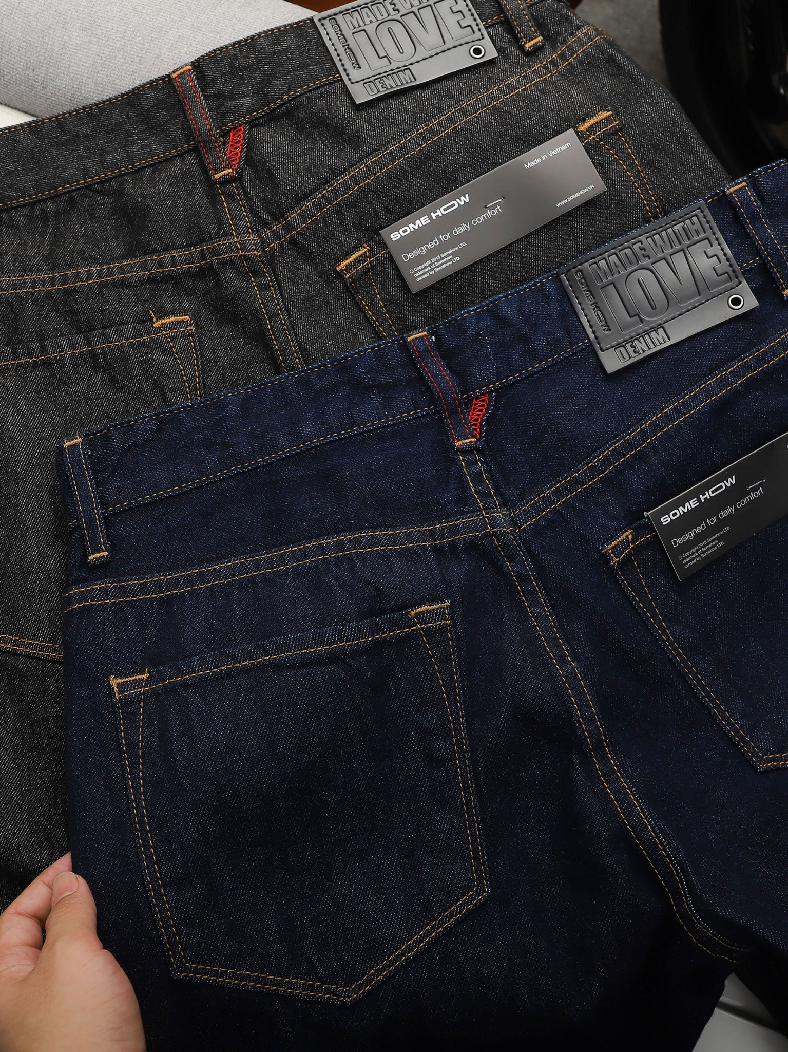 Quần Jean Straight Red Minidetails Indigo Col