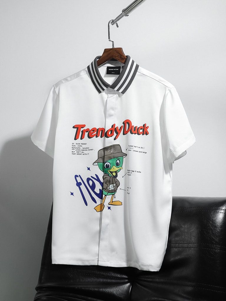 Áo Sơ Mi Flexing Trendy Duck
