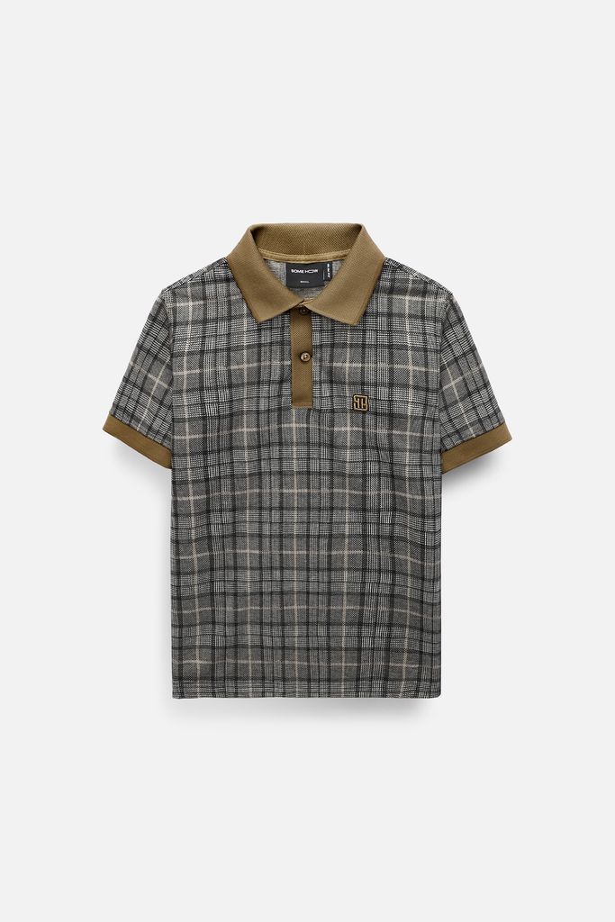  Áo Polo Glen Check Brown 