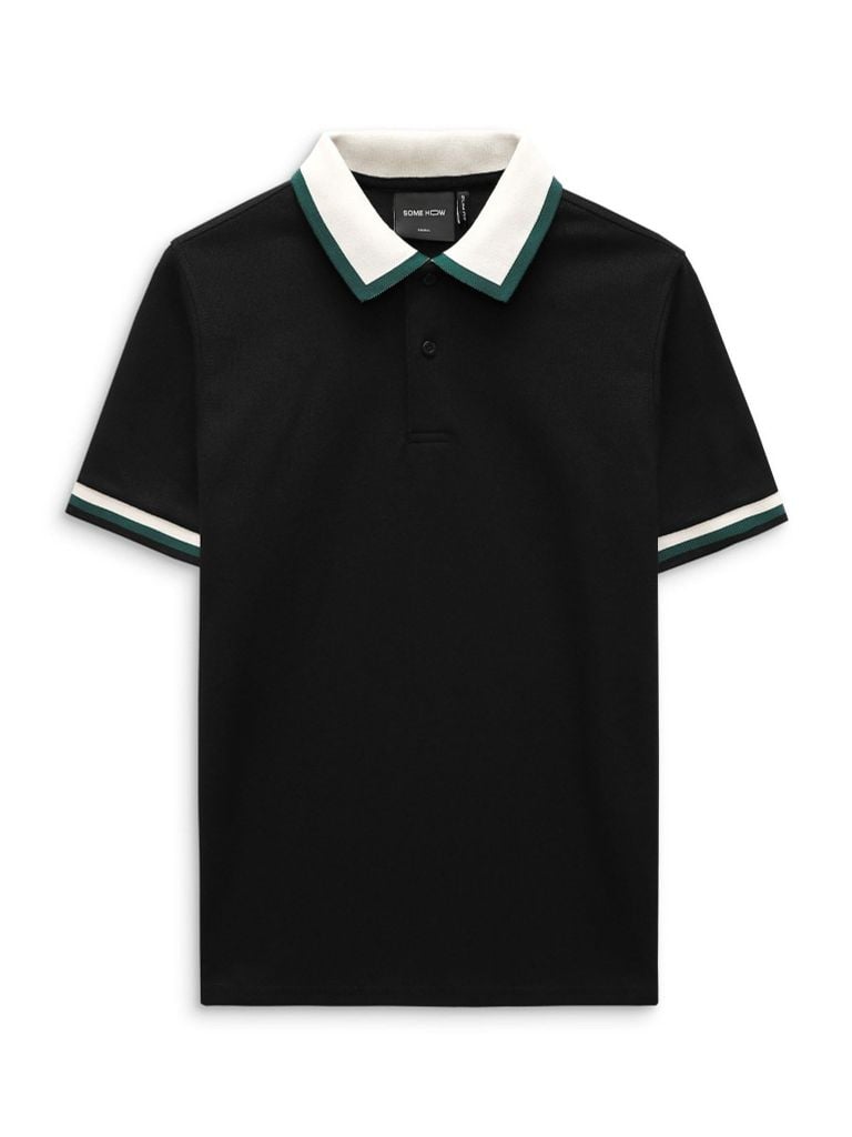  Áo Polo Color Collar Cuffs 