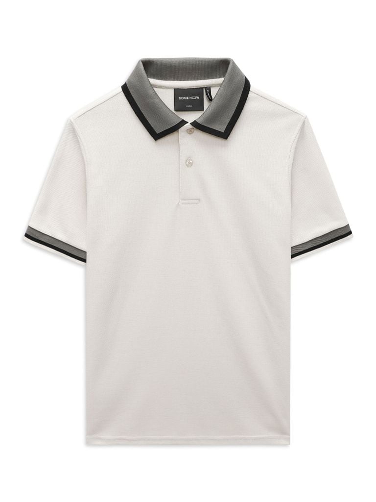  Áo Polo Color Collar Cuffs 