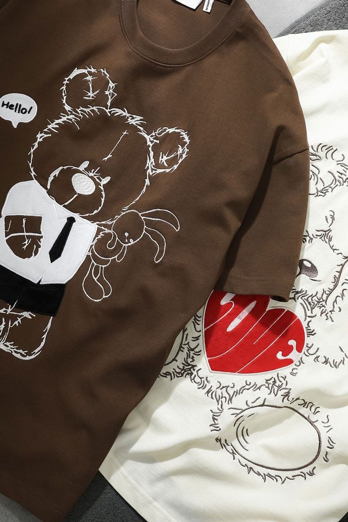 Áo Thun Oversize Valentine Teddy