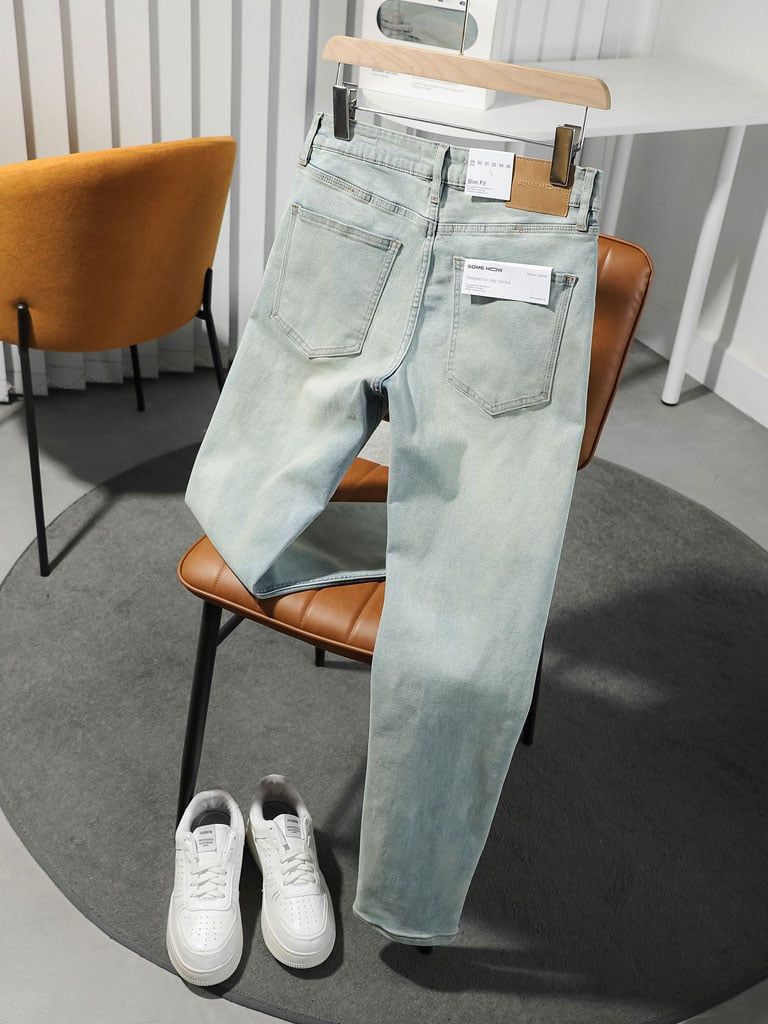 Quần Jean Rayon Slim Mon Light Blue