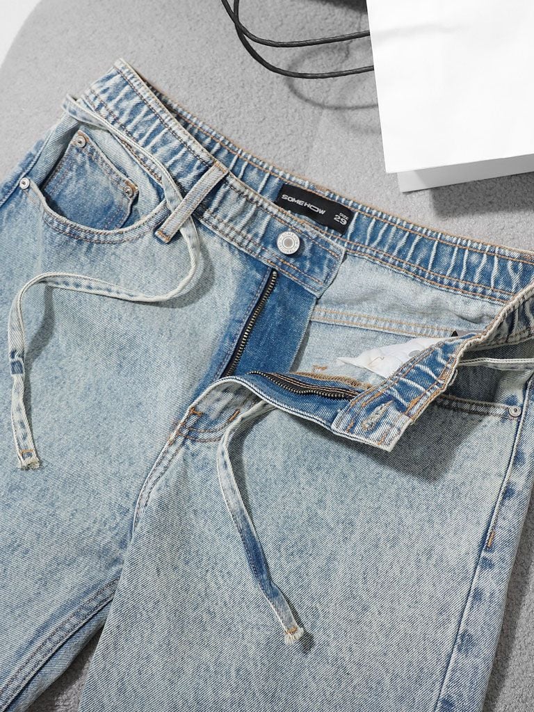 Quần Jean Straight Light Sil Elastring