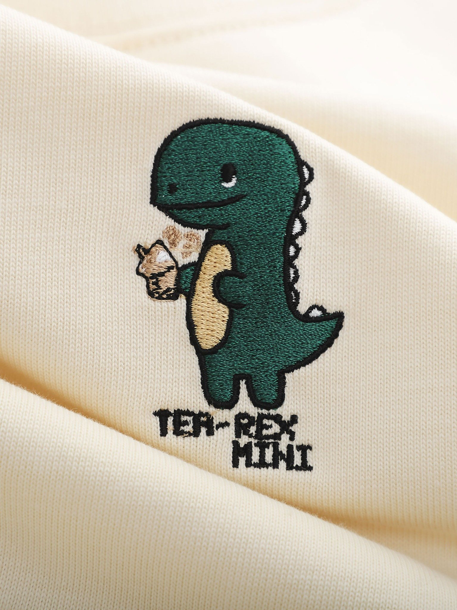 Áo Thun Dinosaur Tea-rex Cream 360GSM