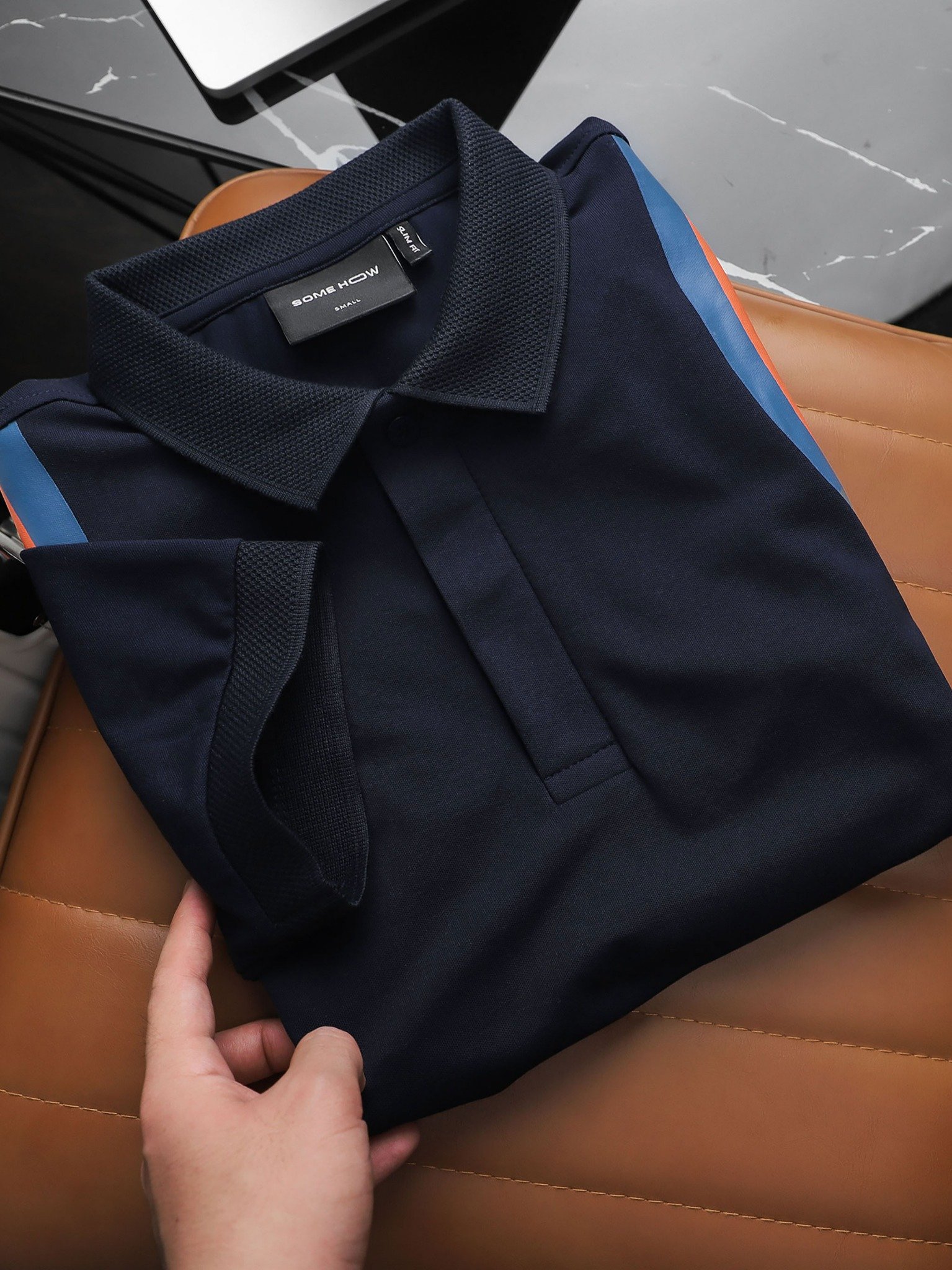 Áo Polo BOB Sleeves Navy