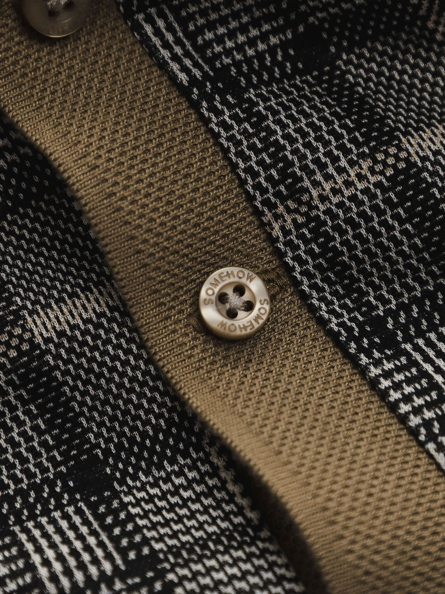 Áo Polo Glen Check Brown