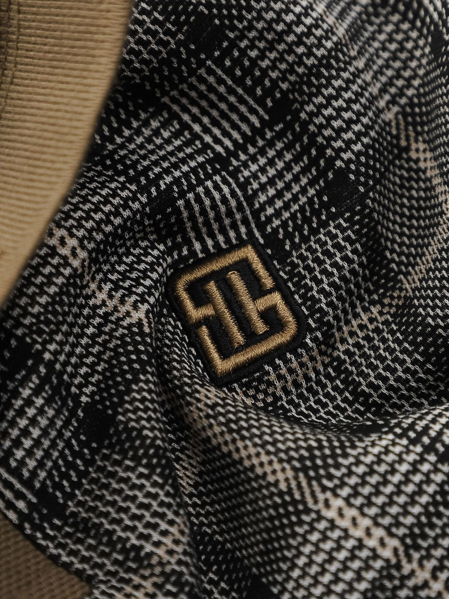 Áo Polo Glen Check Brown