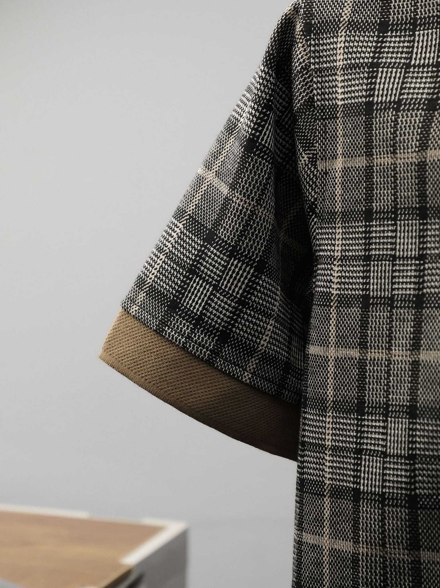 Áo Polo Glen Check Brown