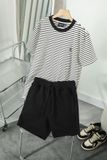 Set T-shirt Minimal Stripes Short