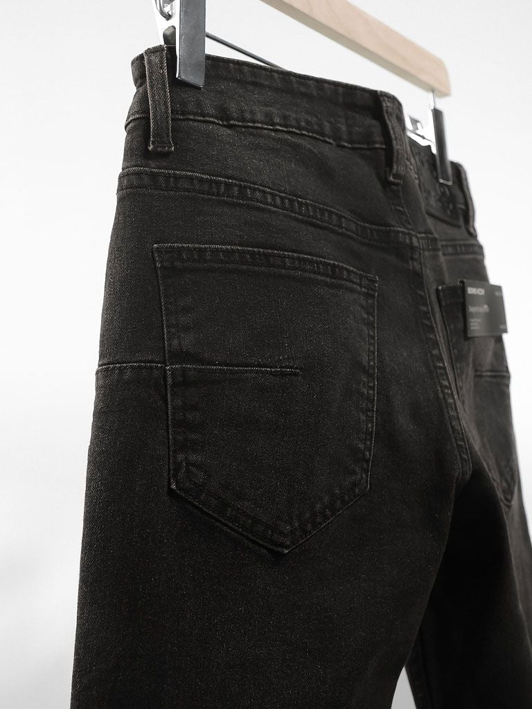 Quần Jean Slim Chainrip Tropical Black