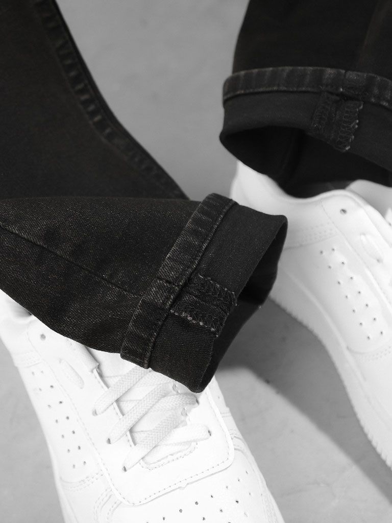 Quần Jean Slim Chainrip Tropical Black