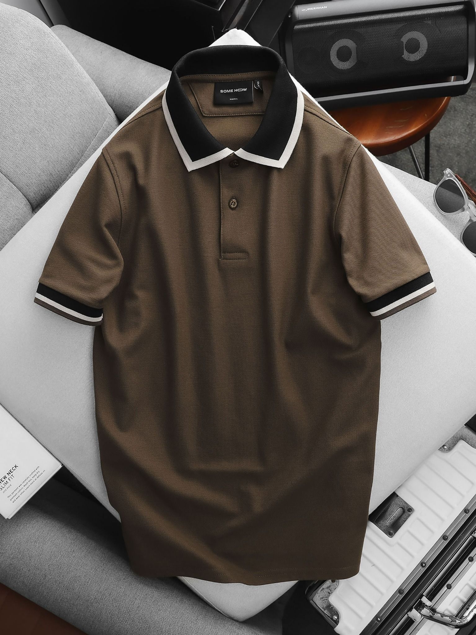 Áo Polo Color Collar Cuffs