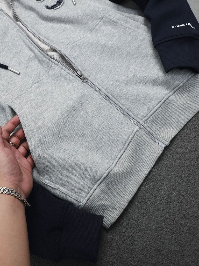 Áo Khoác Hoodie Blue Raglan Camplife