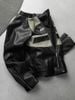 Áo Khoác Boxy Vani Black Leather