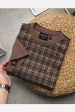 Áo Thun The Checked Brown Sleeves