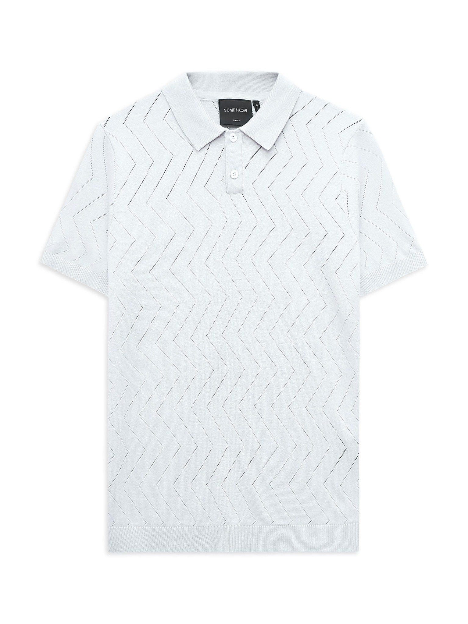 Áo Polo Wool Ziczac Waves