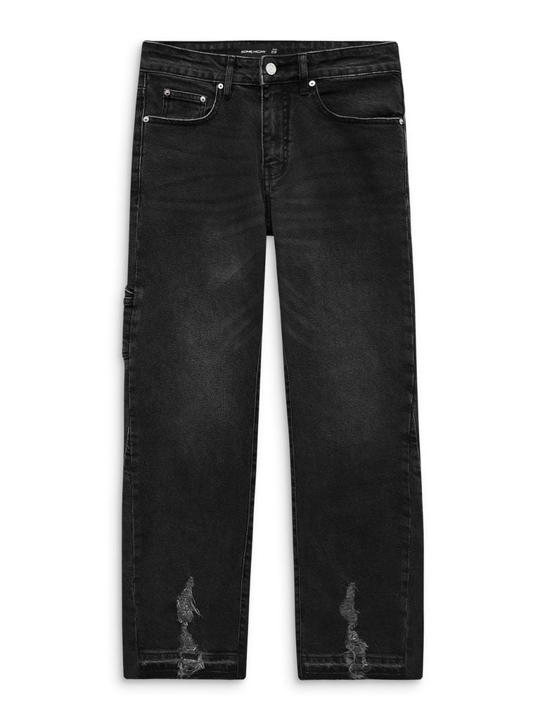  Quần Jean Flare Unfinished Hem 