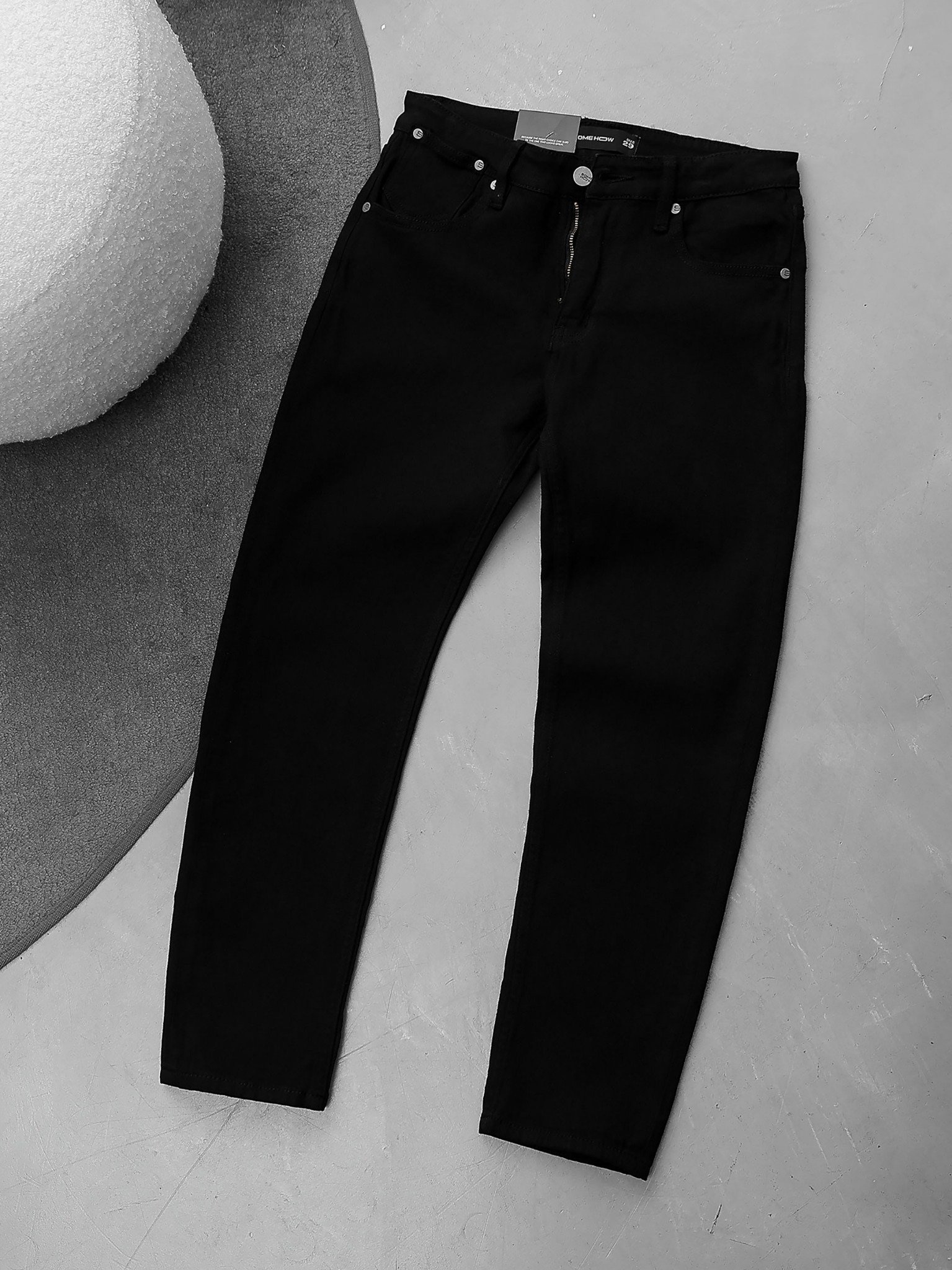 Quần Jean Slim Black Basic