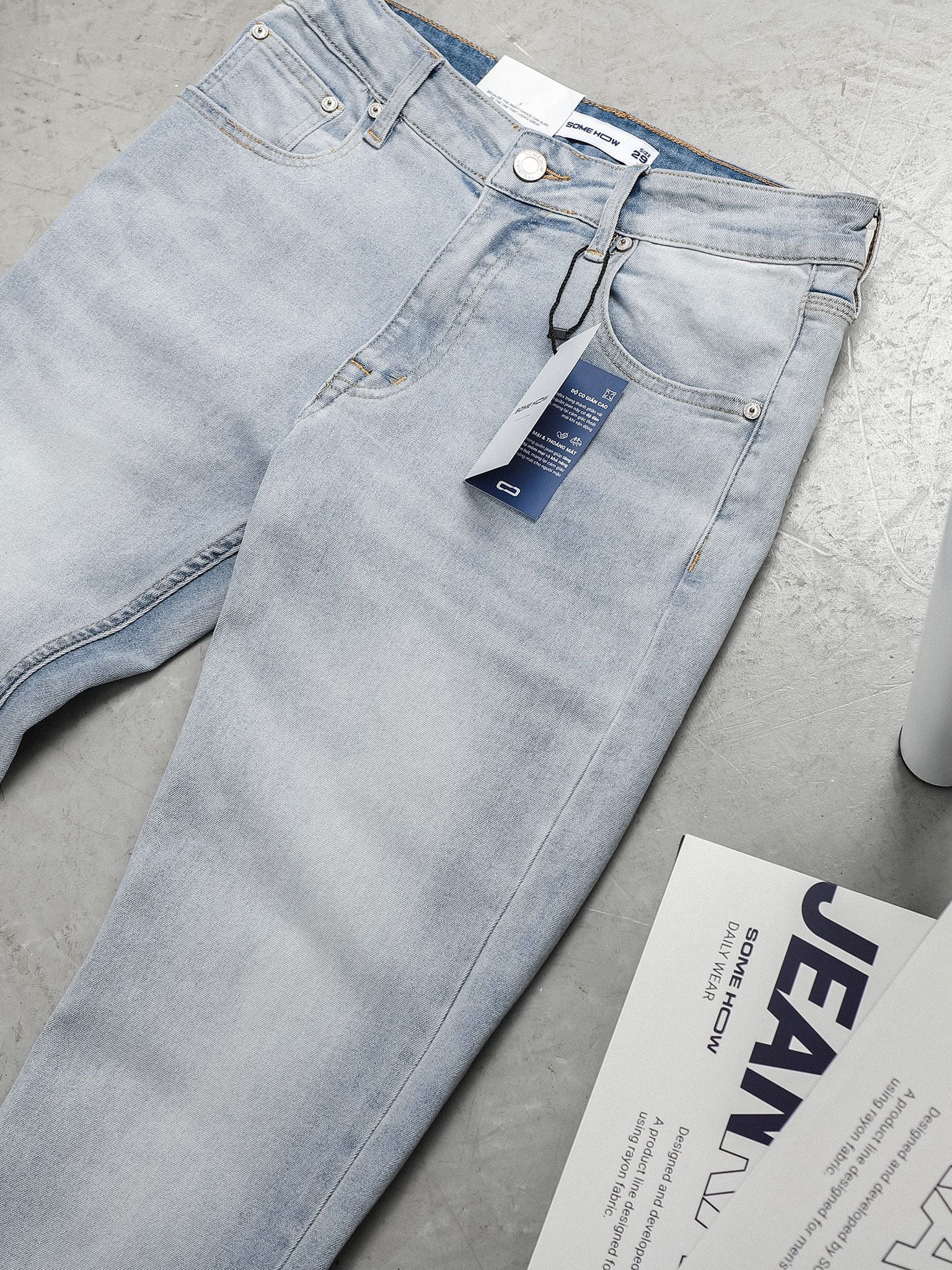 Quần Jean Rayon Slim Fri Bright Blue