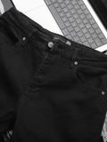Quần Jean Skinny Light Cut Black
