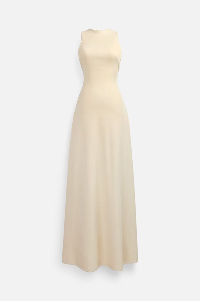  Đầm Dài Roundneck Cord 