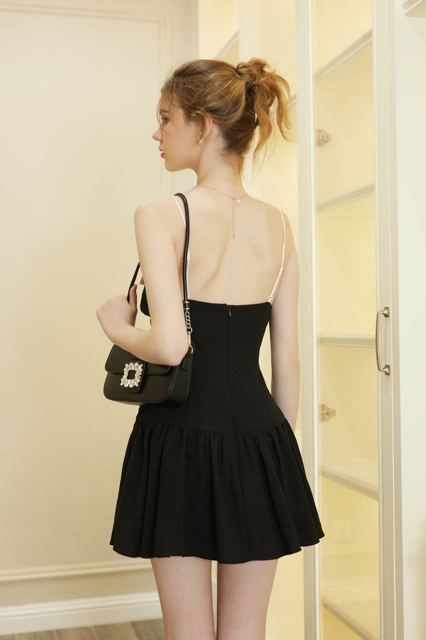 Đầm Ngắn Lungneck Top Mixed