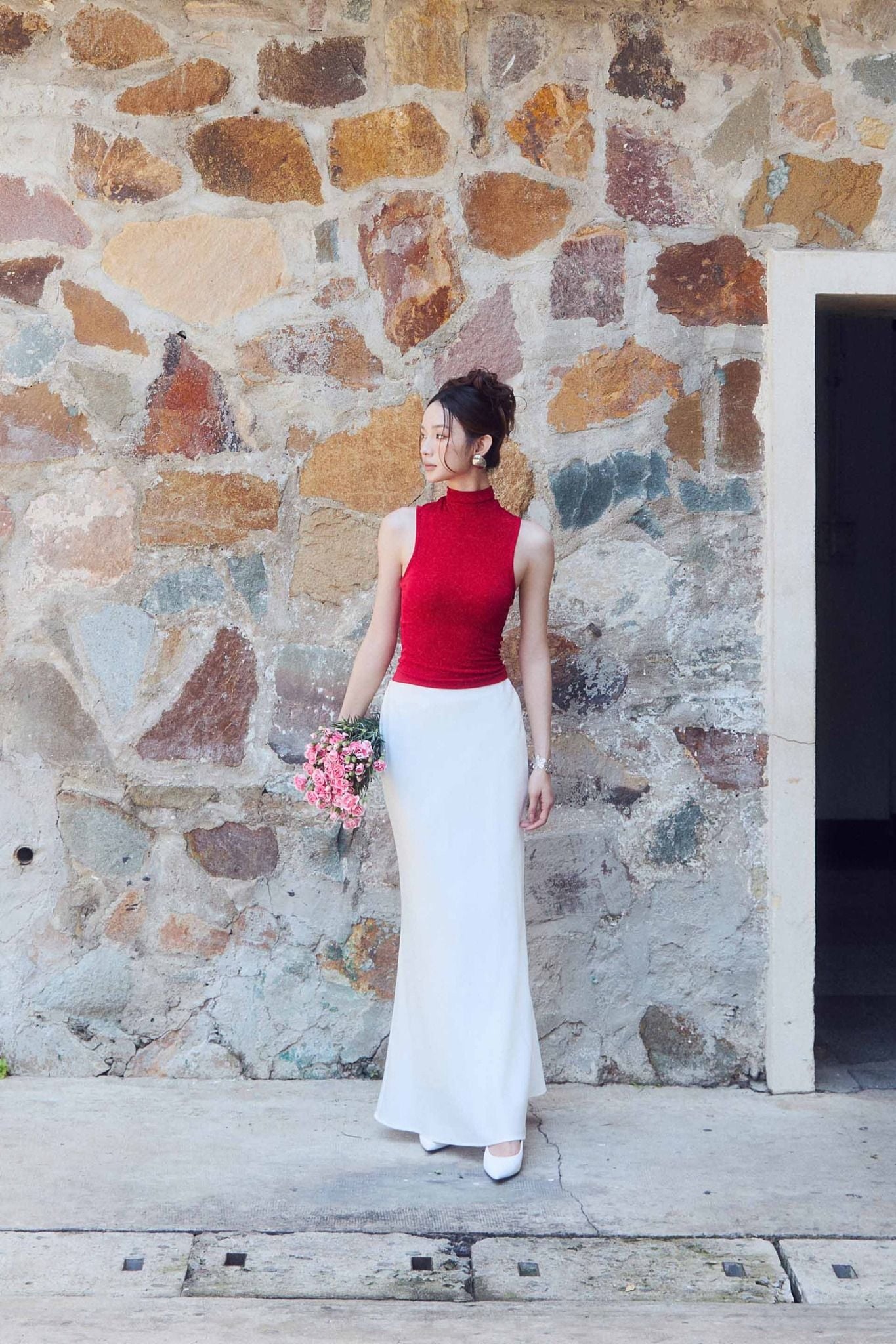 Chân Váy Dài Mermaid Black White