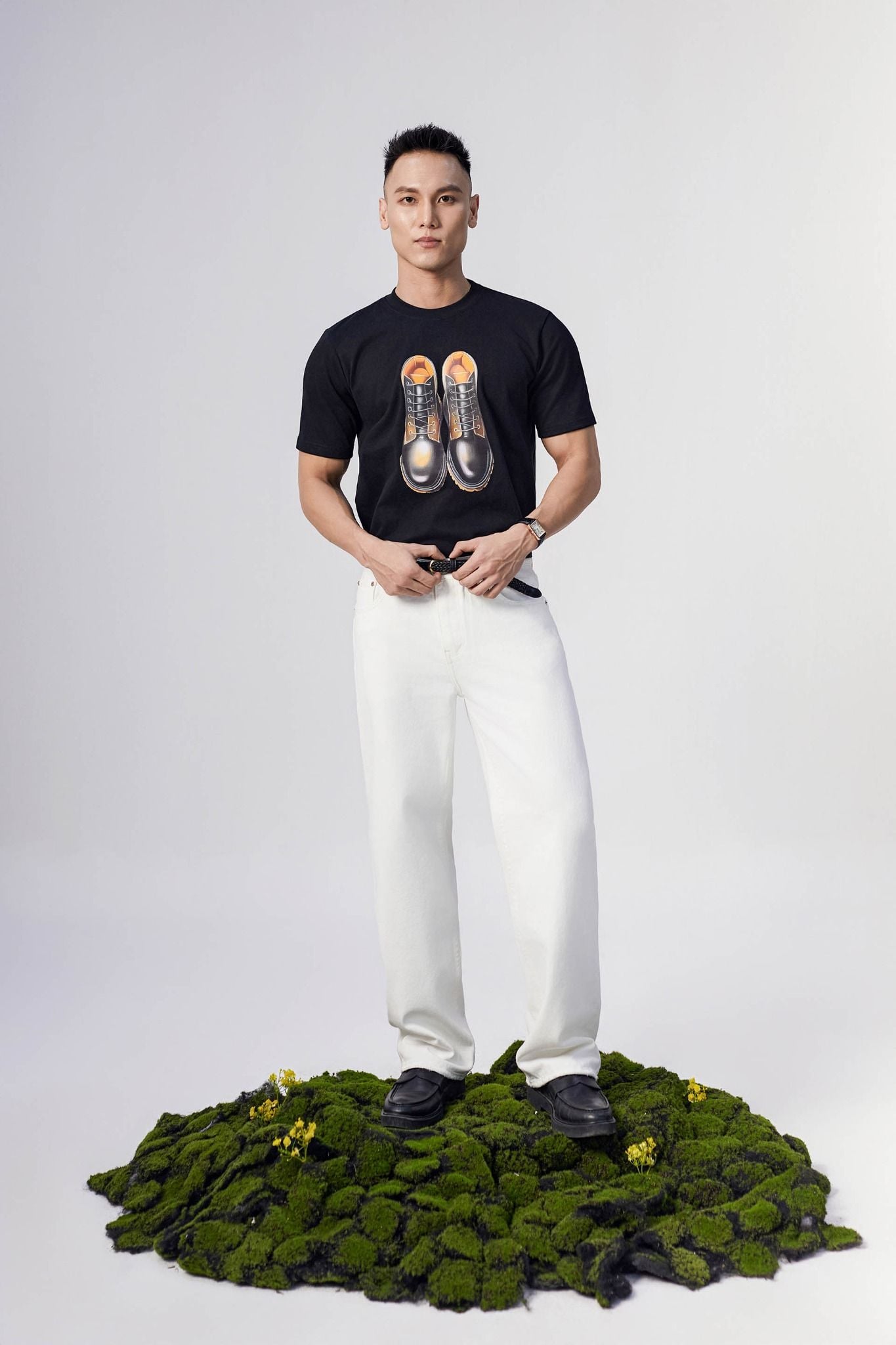 Áo Thun Camplife The Shoes Black 360GSM