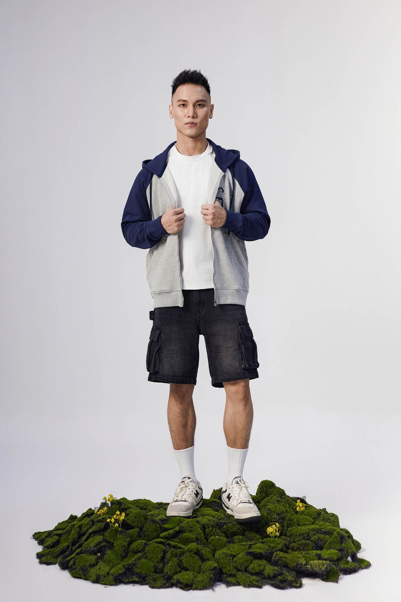  Áo Khoác Hoodie Blue Raglan Camplife 