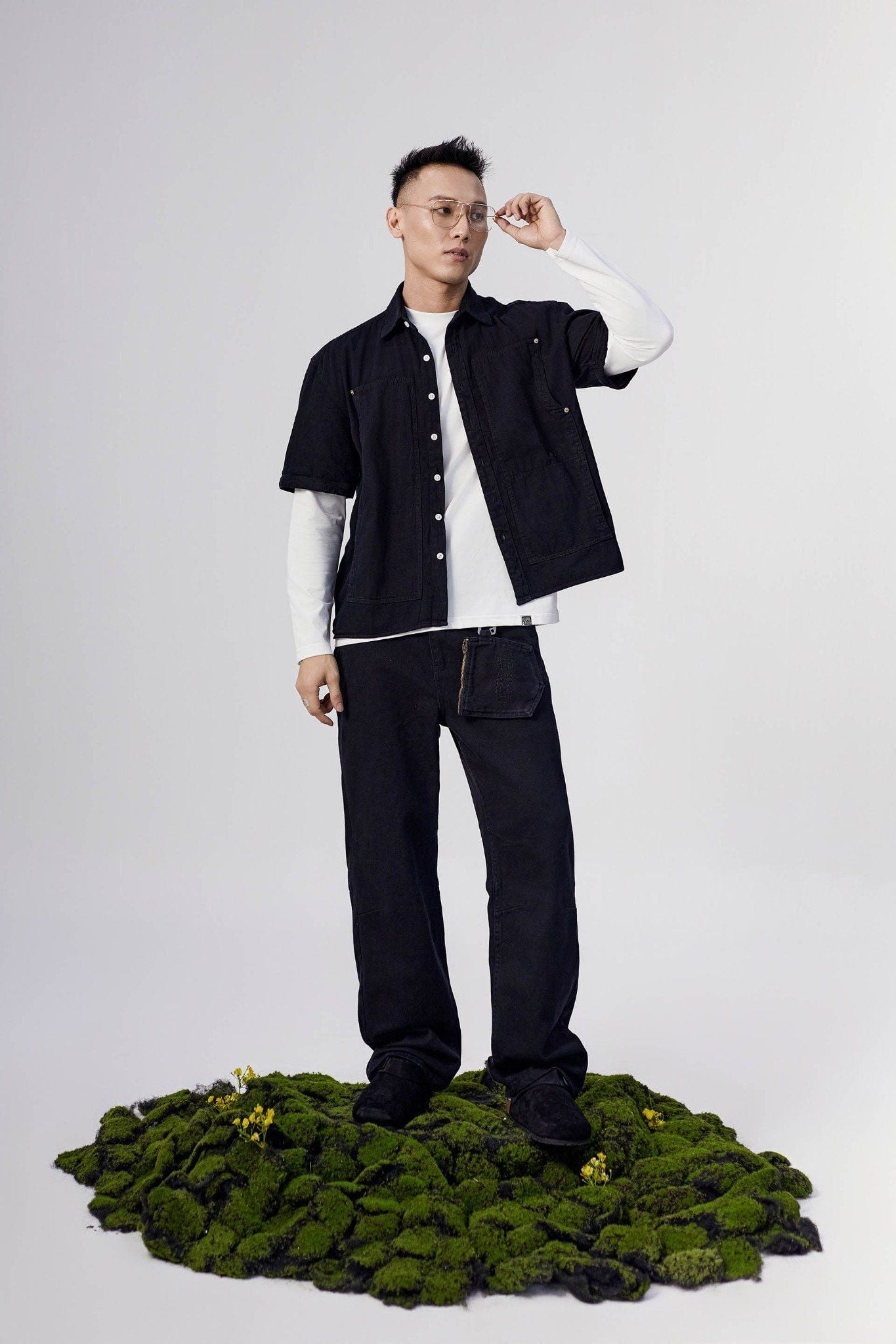 Áo Sơ Mi Denim Flex Sleeves Camplife