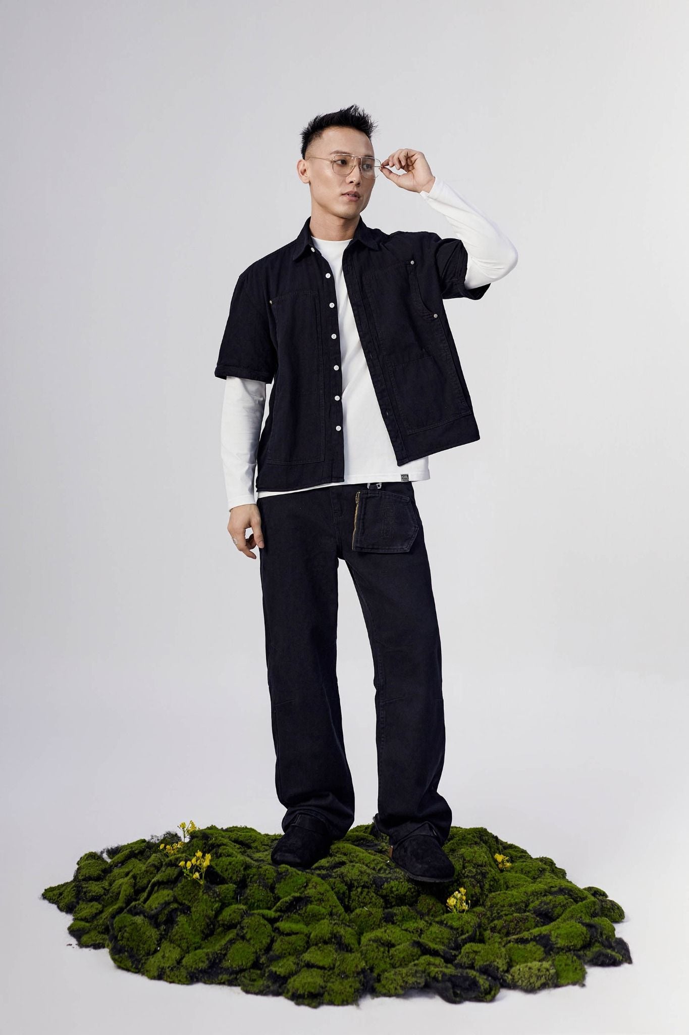 Quần Jean Straight Camplife Attached Pocket