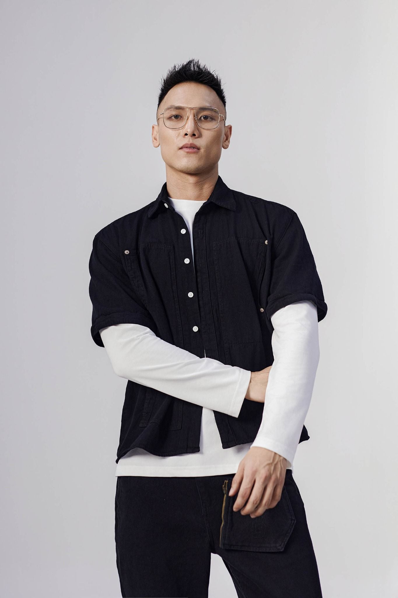 Áo Sơ Mi Denim Flex Sleeves Camplife