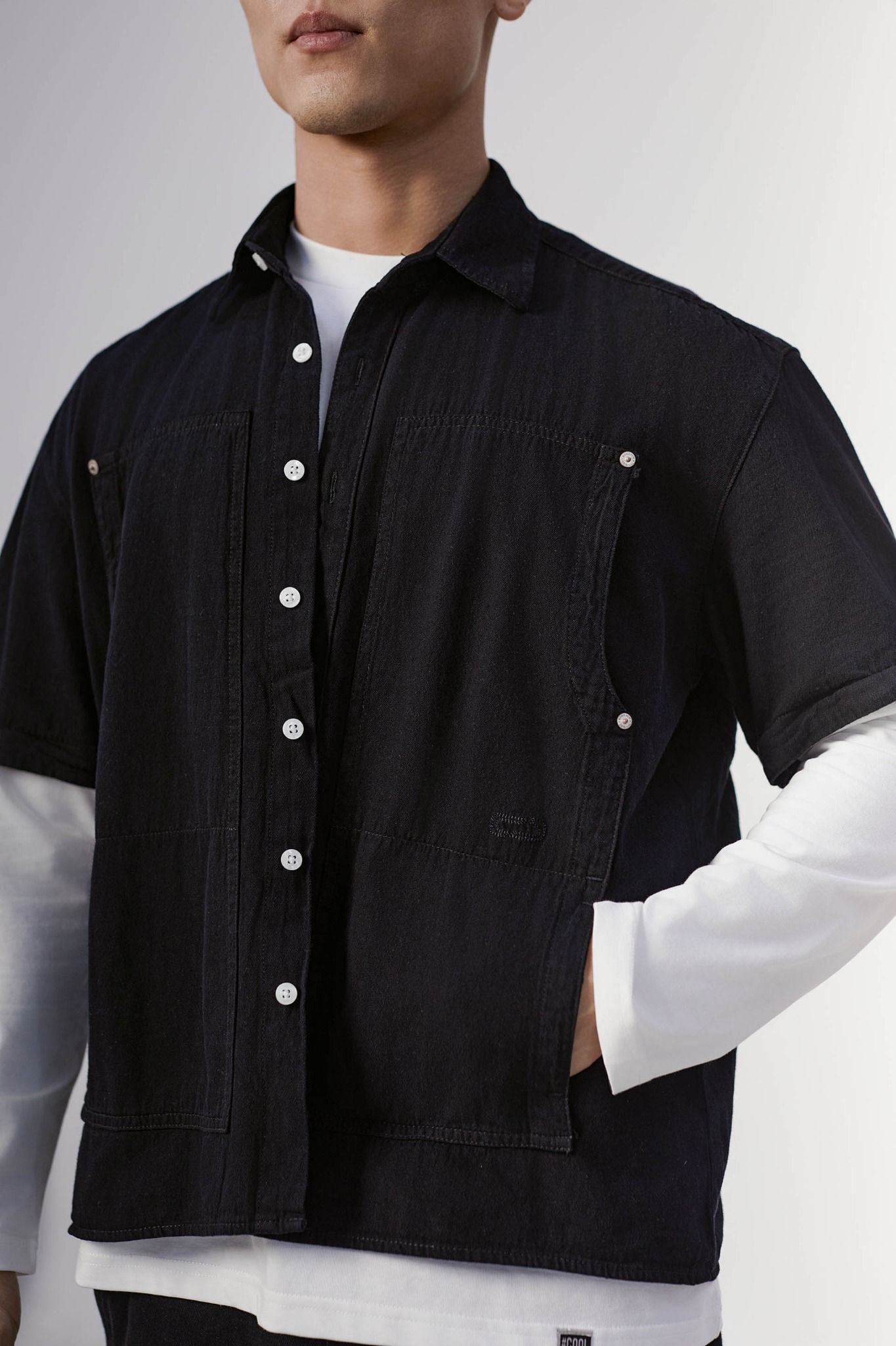 Áo Sơ Mi Denim Flex Sleeves Camplife