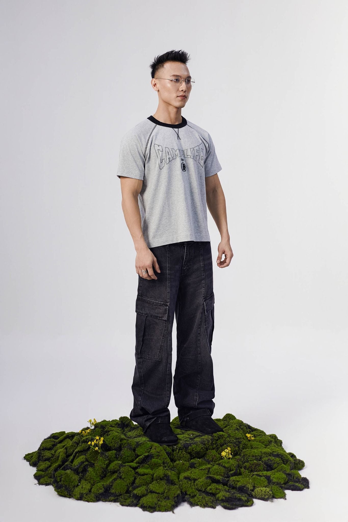 Quần Jean Straight Diag Cargo Camplife