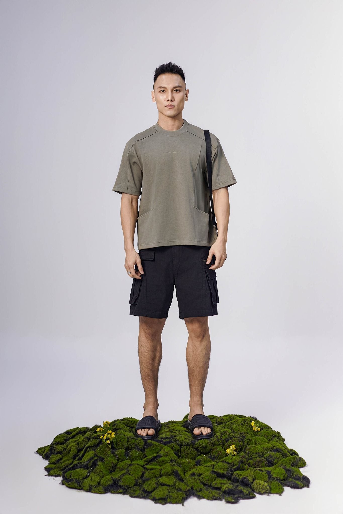 Quần Short Diagonal Cargo Neutral