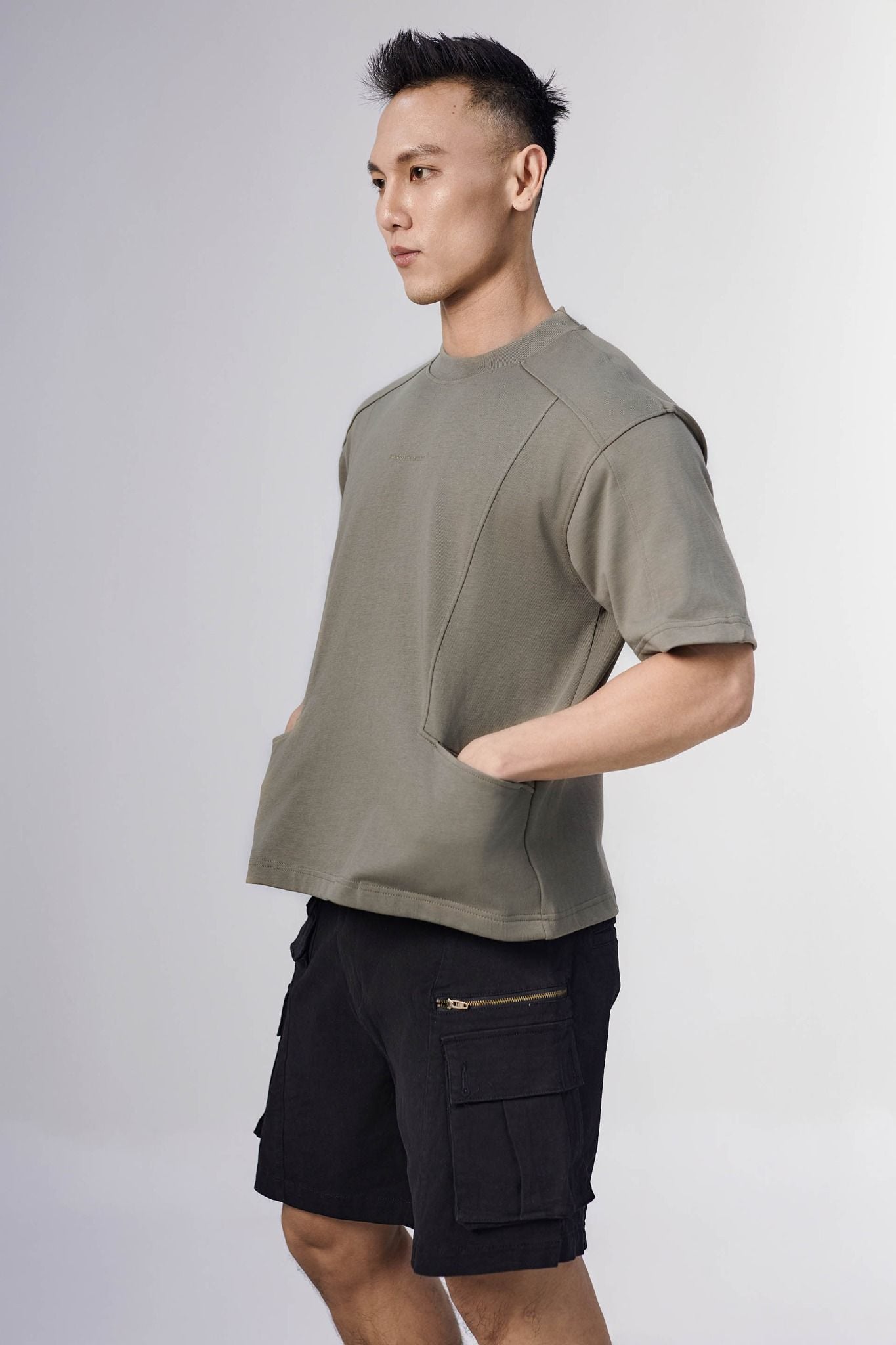 Quần Short Diagonal Cargo Neutral