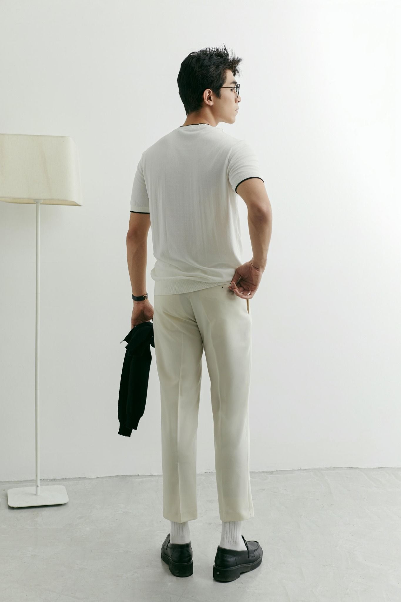 Quần Tây Cropped Fit Hidden BTW